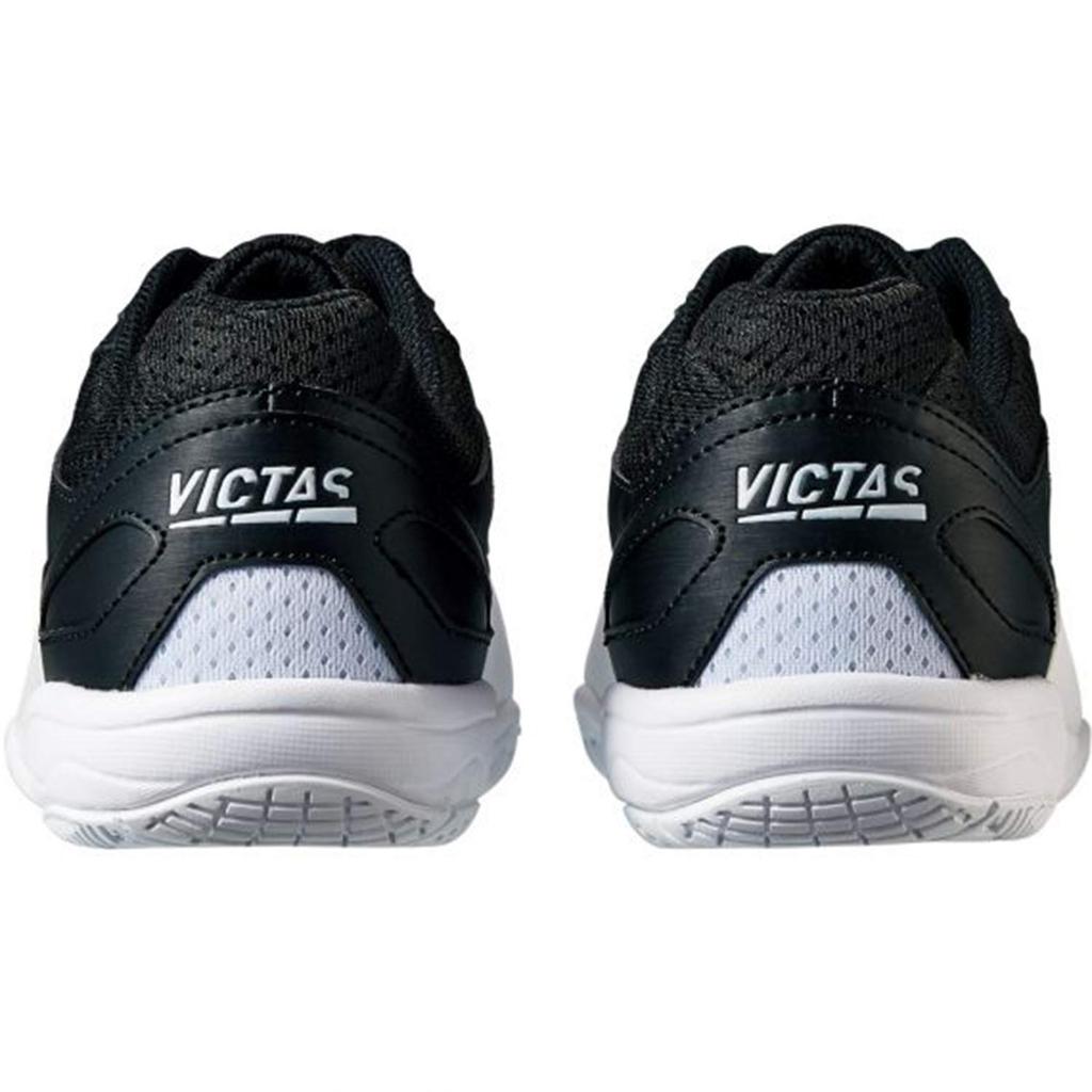 Table Tennis Competition Shoes for Men and Women Leap VP Black x White 652101 [Victus] (1019) 25.5cm
