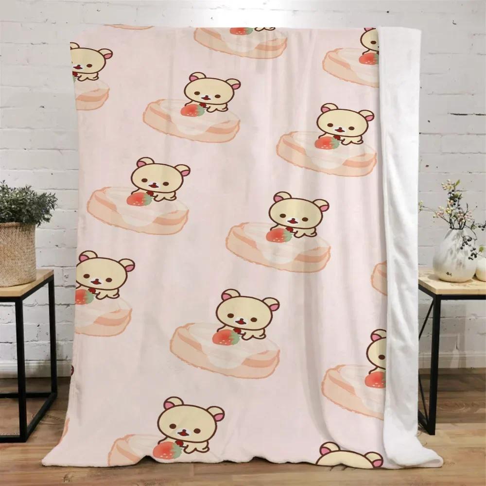 

Персонализированный плед Рилаккума Диван Зимние Теплые Пледы для Кровати Накидка Дом и Декор Вязаный Плед Микрофибра Постельное Белье 30x40in