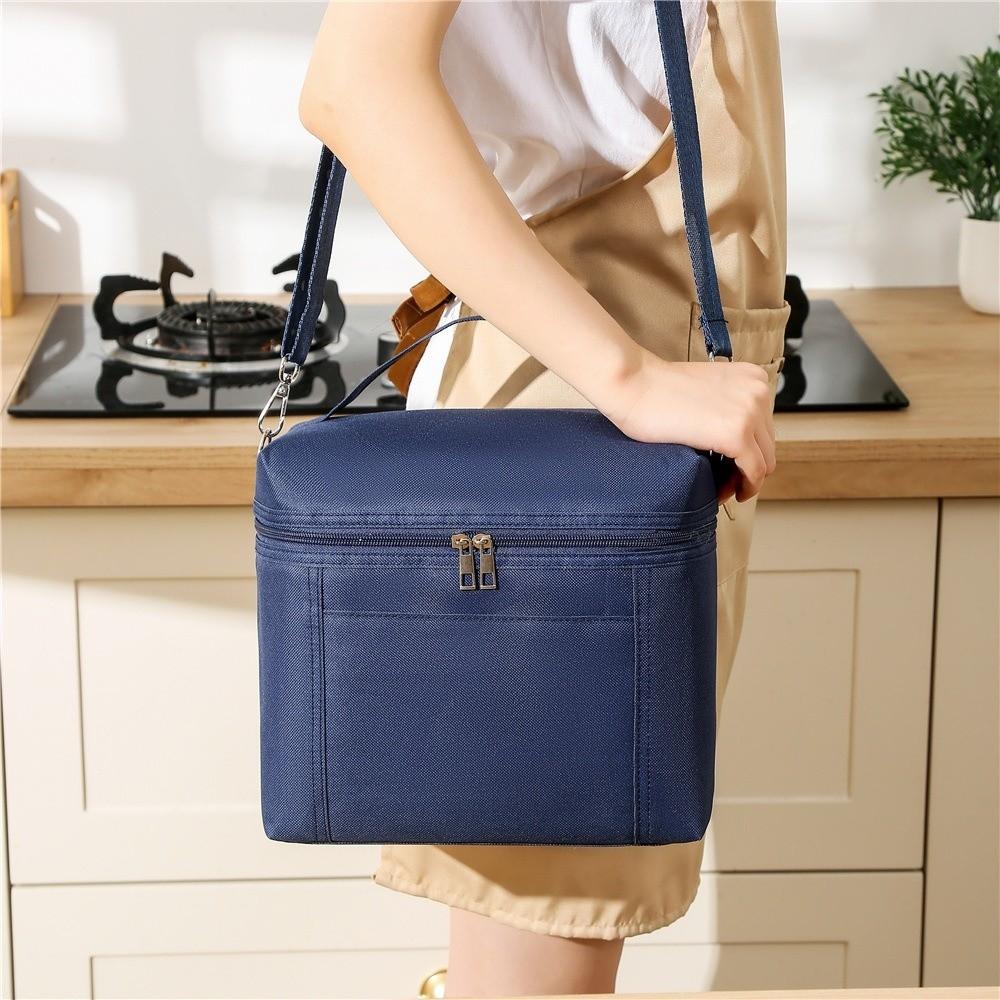 Adjustable Shoulder Strap Insulated Lunch Bag Thickened Food Tote Bag  Food Storage