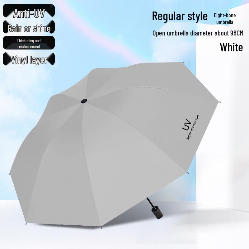 Parapluie Pare-Soleil Double Usage Extra Large: Épais, Renforcé, Pliable pour le Soleil et la Pluie