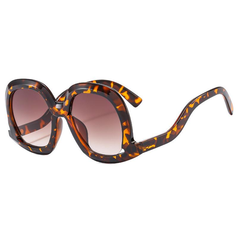 2023 New European And American Fashion Sunglasses Large Frame Irregular Frame Street Snap Sunglasses StyleF