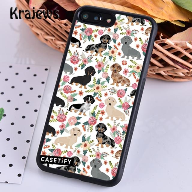 Krajews Sausage Dog Dachshund Quotes For iPhone 17 Air 16 Phone Case Cover 15 14 Plus 12 Pro Max Coque Fundas