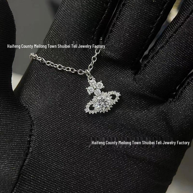 Высококачественное циркониевое ожерелье Vivian NANA Планета Сатурн