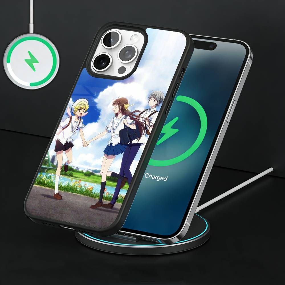 Anime Fruits B-Basket Phone Case For iPhone17,16,15,14,13 Plus,Pro Max Magnetic For Magsafe Wireless Charging