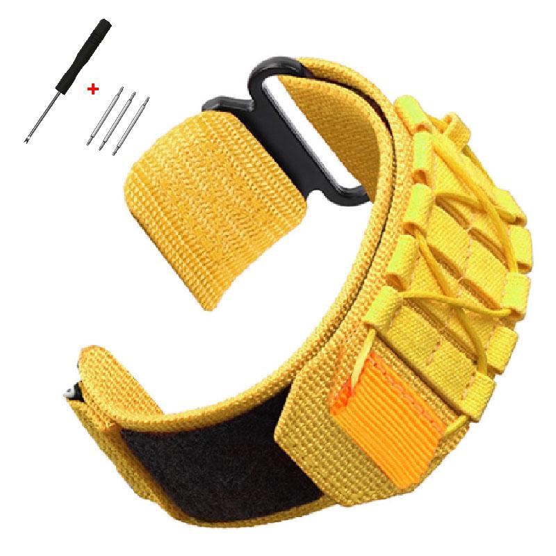 Pask do zegarka nylonowy w paski 20 mm 22 mm Uniwersalny zamienny pasek na nadgarstek Pasek do zegarka sportowego dla mężczyzn Akcesoria do bransolety