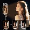 Bluetooth Magnetic Fill Light with Rear Mirror for Selfie, Outdoor, and Live Streaming