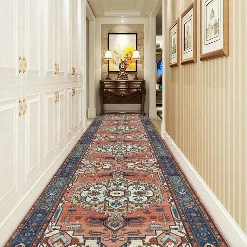 Corridor Hall Runner Aisle Long Carpets for Living Room Decoration Home Washalbe Long Area Rug Entryway Entrance Door Mat Luxury