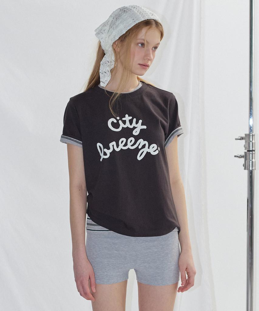 CITYBREEZE Bold Cursive Logo Short Sleeve T-Shirt_5 Colors