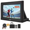 VEVOR 16 Ft Inflatable Movie Screen, 600D Washable Inflatable Projection Screen with Portable Storage Bag