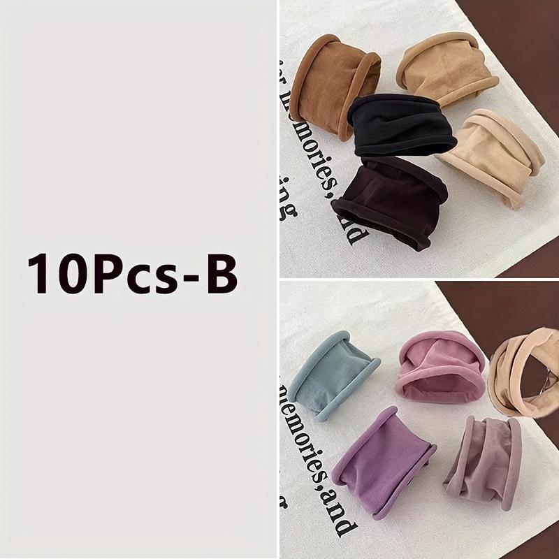 5/10Pcs New Women Girls Colorful Nylon Elastic Hair Bands Ponytail Hold Small Hair Tie Rubber Bands Scrunchie Hair Access