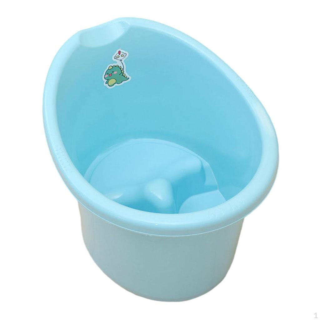 Baby Tub Bucket Portable Shower for 03 Years Old Babies Newborn Blue
