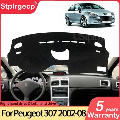 For Peugeot 307 2002~2008 307sw 307cc Anti-Slip Mat Dashboard Pad Sunshade Dashmat Protect Carpet Accessories 2003 2004 2005 SW