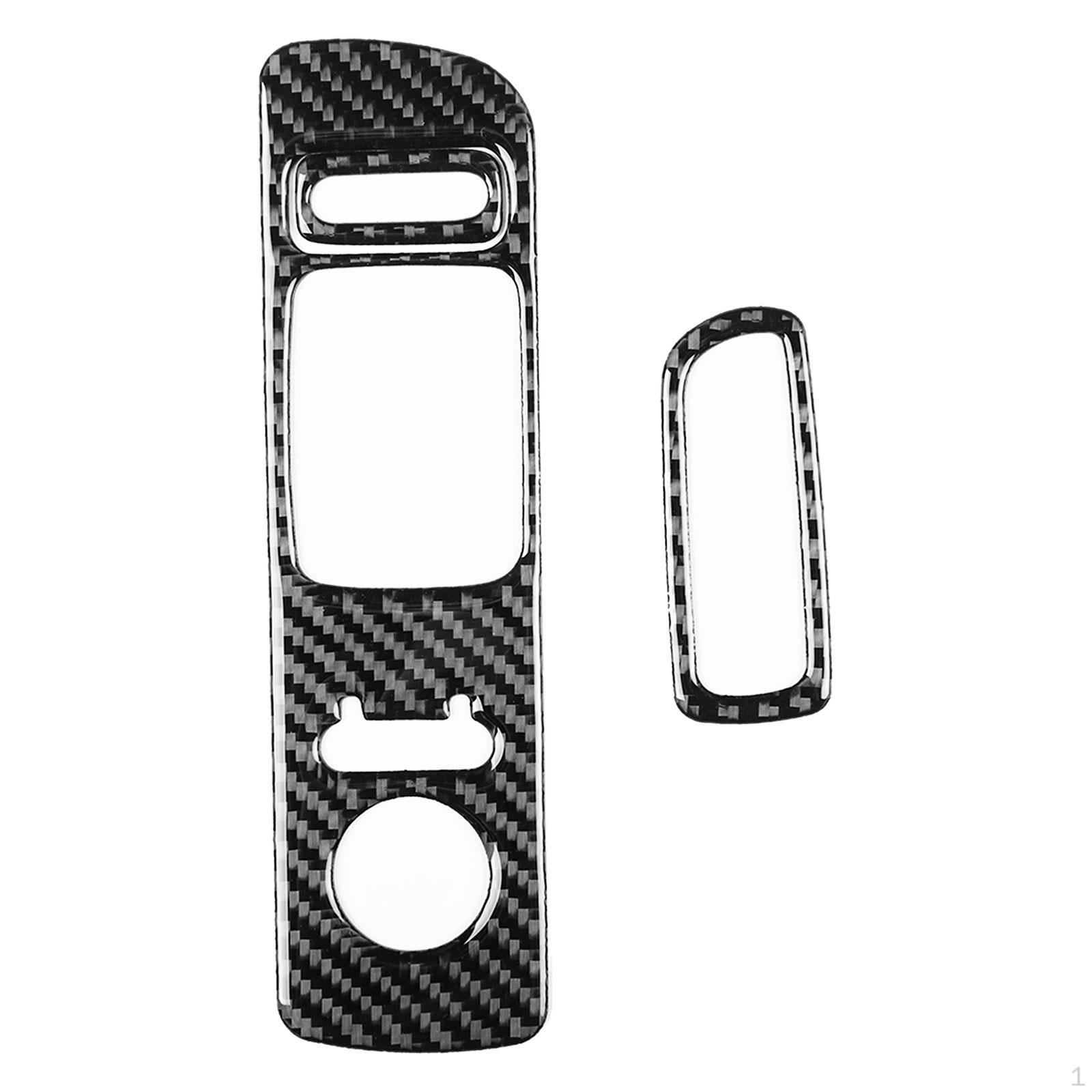 

Car Window Control Button Cover Trims Black Decoration Carbon Fiber for S2000 Stable Performance