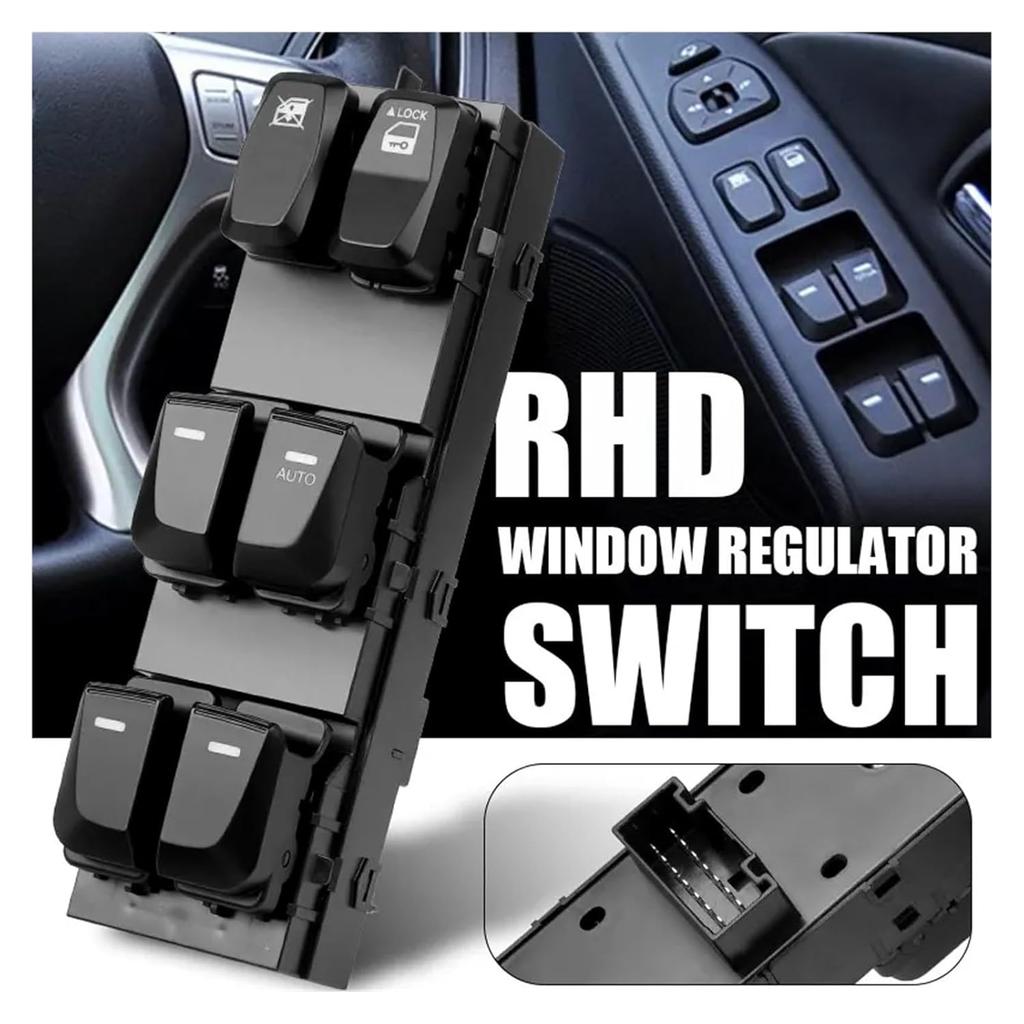 Front Right Driver Side Power Window Master Switch for Hyundai IX35 Tucson 2010 2011 2012 2013 2014 2015 2016 2017 93570-2S910