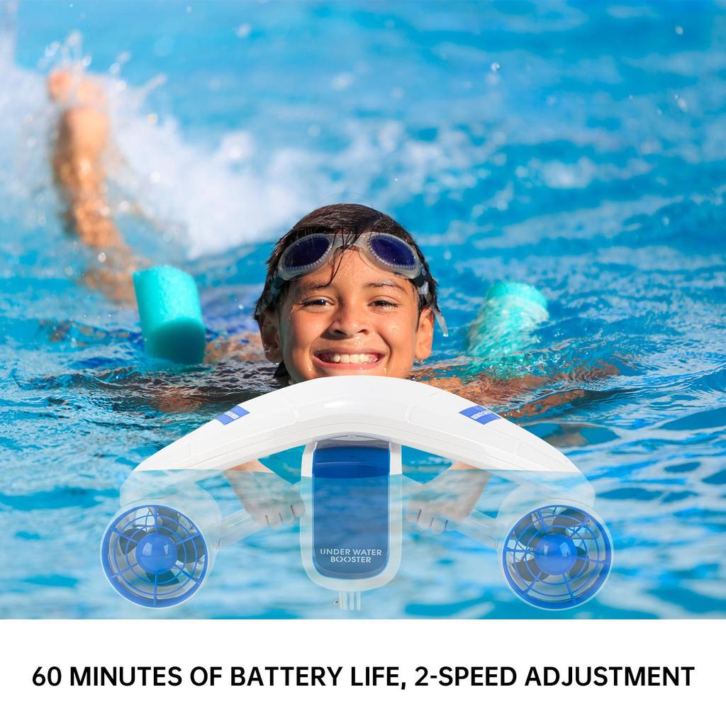 Electric Underwater Diving Scooter Underwater Booster for Snorkeling 7500mAh Battery 20m Depth 1.6m/s Snorkeling Diving