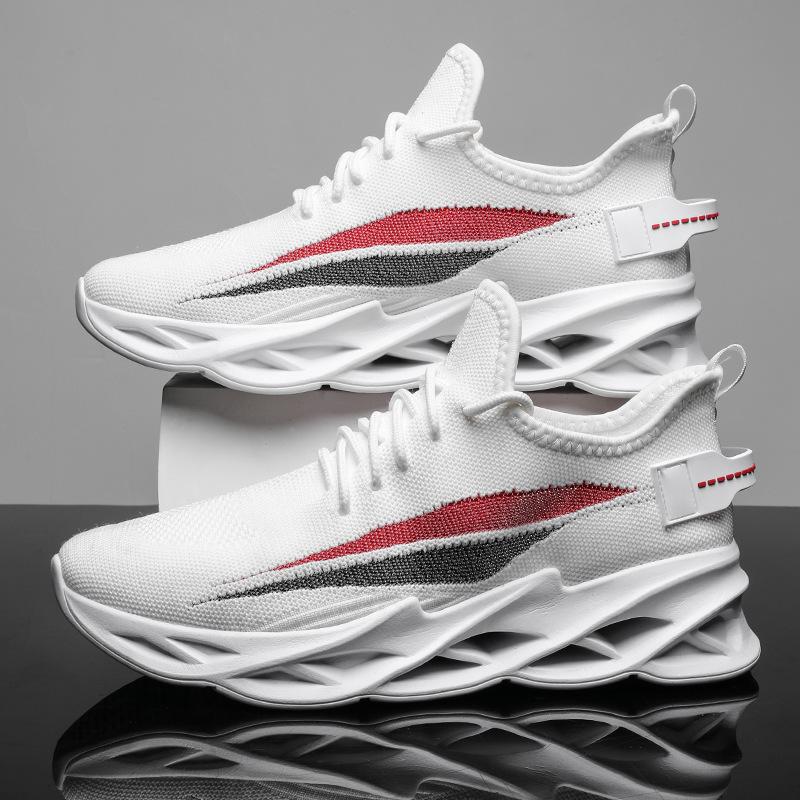 Men's shoes mesh casual shoes men's lightweight low-top running sneakers platform-soled trendy blade sneakers
