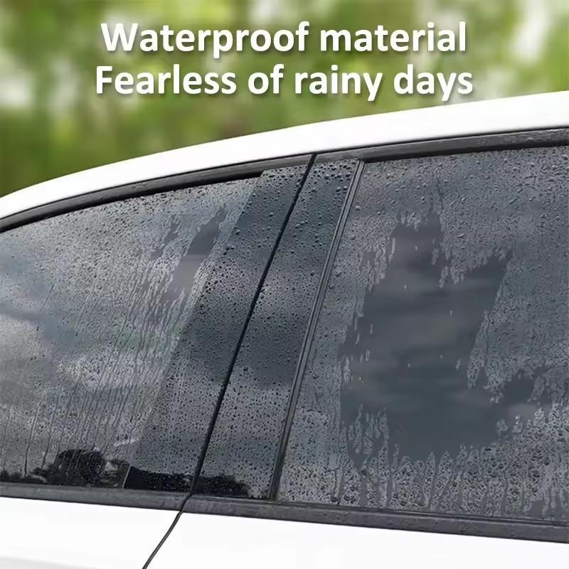 6pcs For Honda Civic Sedan 2001-2005 2002 2003 Window Trim Covers Center Film Column B C Pillar Posts Sticker Car Accessories