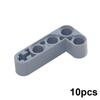 10 Stück Technischer Liftarm Dick L-Form 2x4 Arm, MOC Gebogene Balken Steine 32140 für DIY Montage