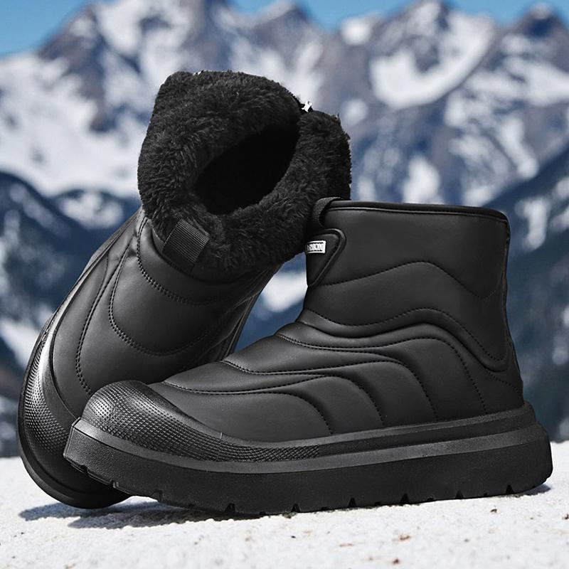 Winter White Cotton Shoes Outdoor Men s Snow Boot High-Top Casual Warm Boots Man Comfortable Slip-on Men Fashion Ankle Boot 2026 39 4900₽