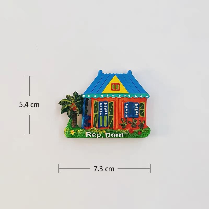 Dominican Republic Travel Souvenir Refrigerator Magnet 3D Refrigerator Magnet Decorative Refrigerator Magnet