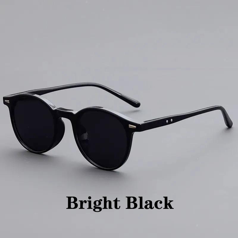 New Vintage Round Sunglasses Women Men Brand Circular Sun Glasses Female Oval Eyewear Oculos De Sol for Male Female Eyeglasses