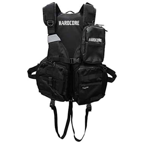 

DUEL Hardcore Game Fishing Fishing Fishing Free Size Vest, Gear, Vest, Wear, Black, чёрный