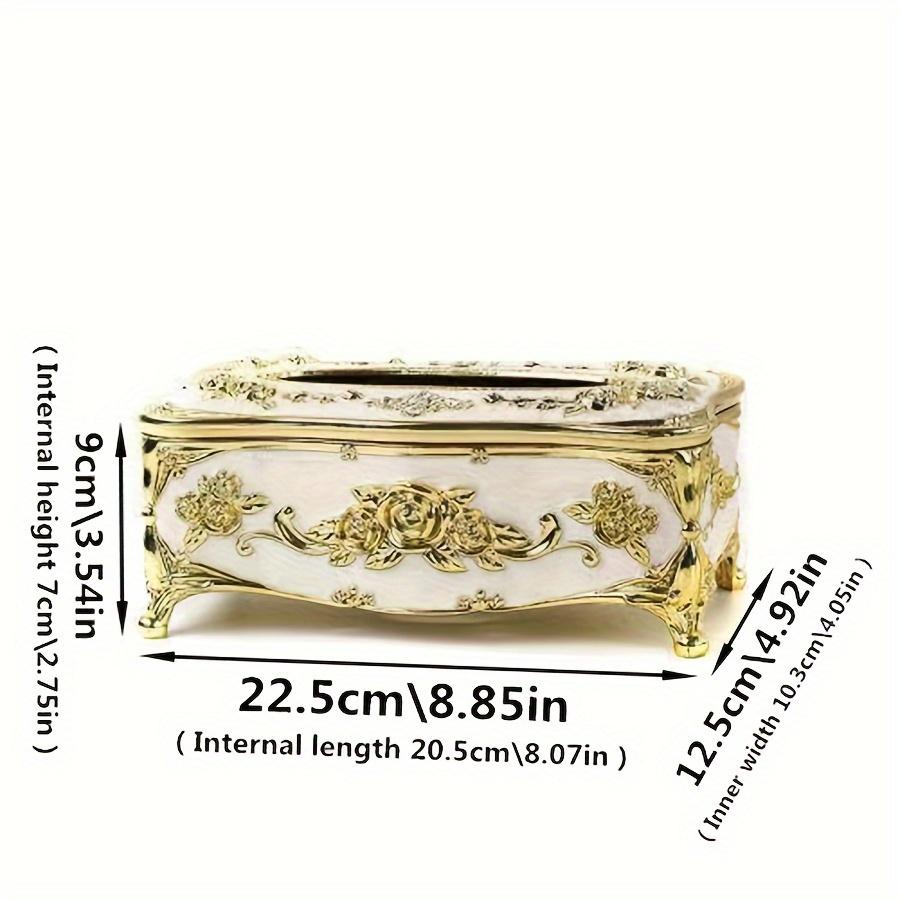 European Style Paper Towel Box for Kitchen, Living Room, Coffee Table, Desktop Paper Storage Box, High-end Restaurant