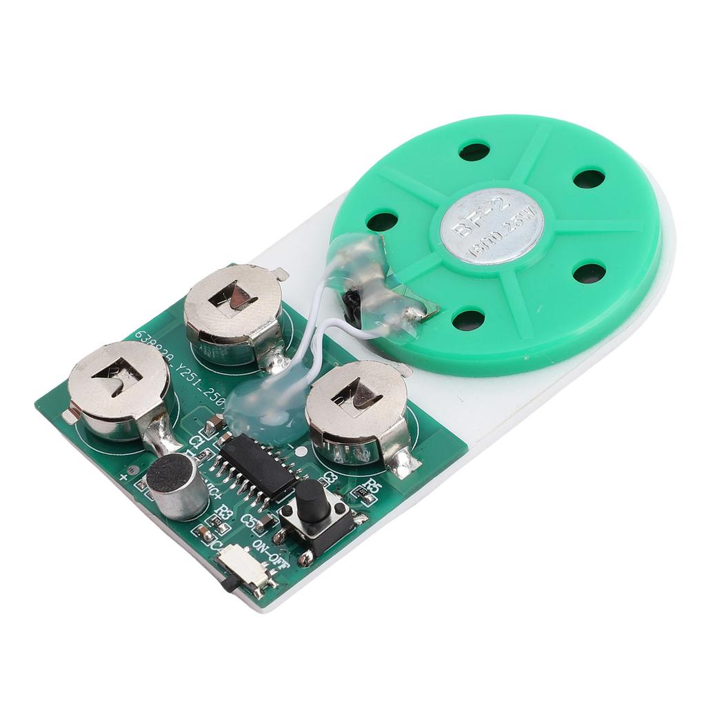 4minutový modul pro nahrávání zvuku Jednotlačítkový modul pro nahrávání a přehrávání hudby s reproduktorem pro řemeslné zpracování hlasové pozdravy