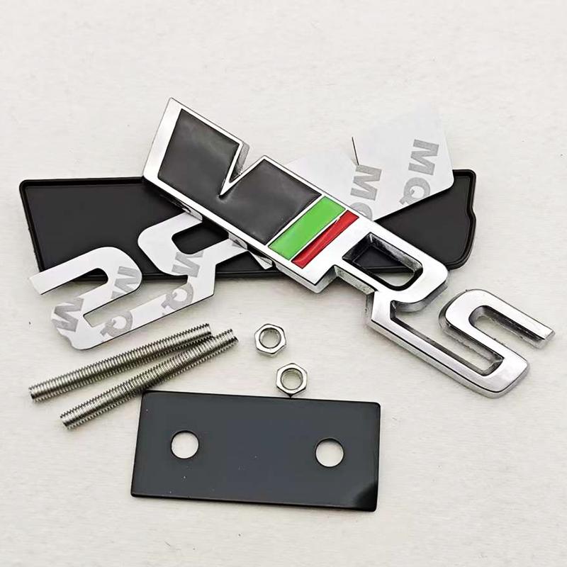 3D Kovové Logo RS Znak Auto VRS Písmena Logo Přední Maska Zadní Víko Kufru Znak Odznak Samolepka Příslušenství