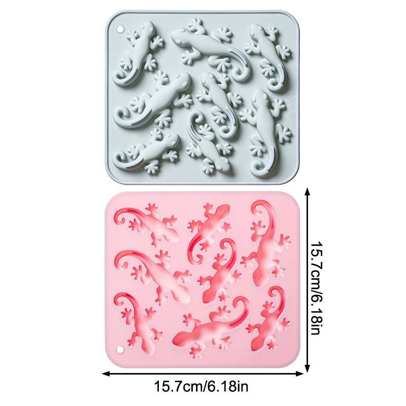 8 Cavity Gecko Theme Silicone Molds Fondant Candy Chocolate Mould Fudge Mold Cake Decorating Tools