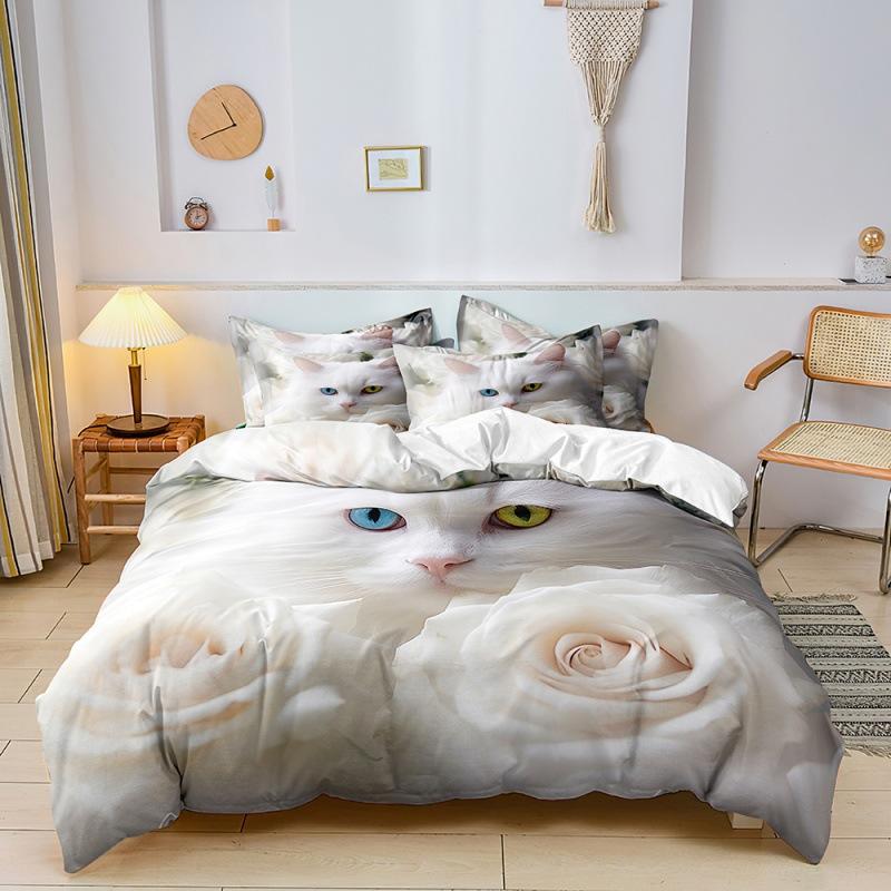 Fashion Technology Printing, 3D Digital Printing, Bedding, Duvet Covers, Pillowcases, Three-piece Sets