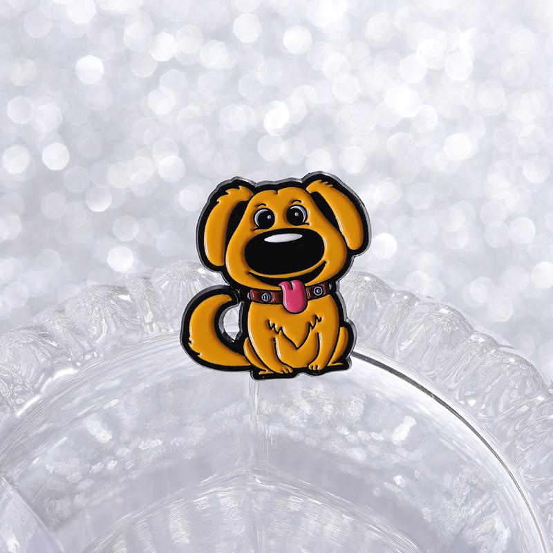 Golden Retriever Emailleschilder Anime Film Broschen Anstecknadeln Cartoon Niedlicher Hund Tier Schmuck Geschenk für Freunde