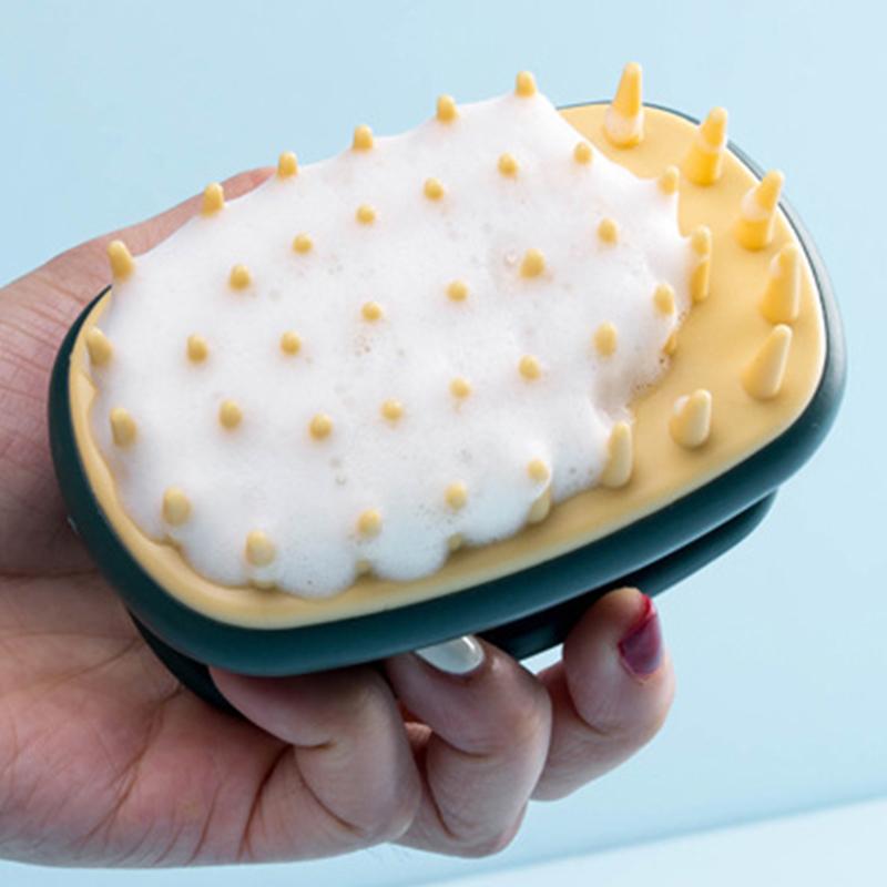 Silikonový kartáč na šampon, masážní kartáč na hlavu a pokožku hlavy, silikonový kartáč na tělo, hřeben na mytí vlasů, kartáč na sprchu, masážní kartáč, kartáč na vlasy