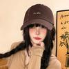 New Retro Washed Soft Top Cap Children's Embroidered Letter Baseball Cap Versatile Face Small Men's and Women's Sun Hats