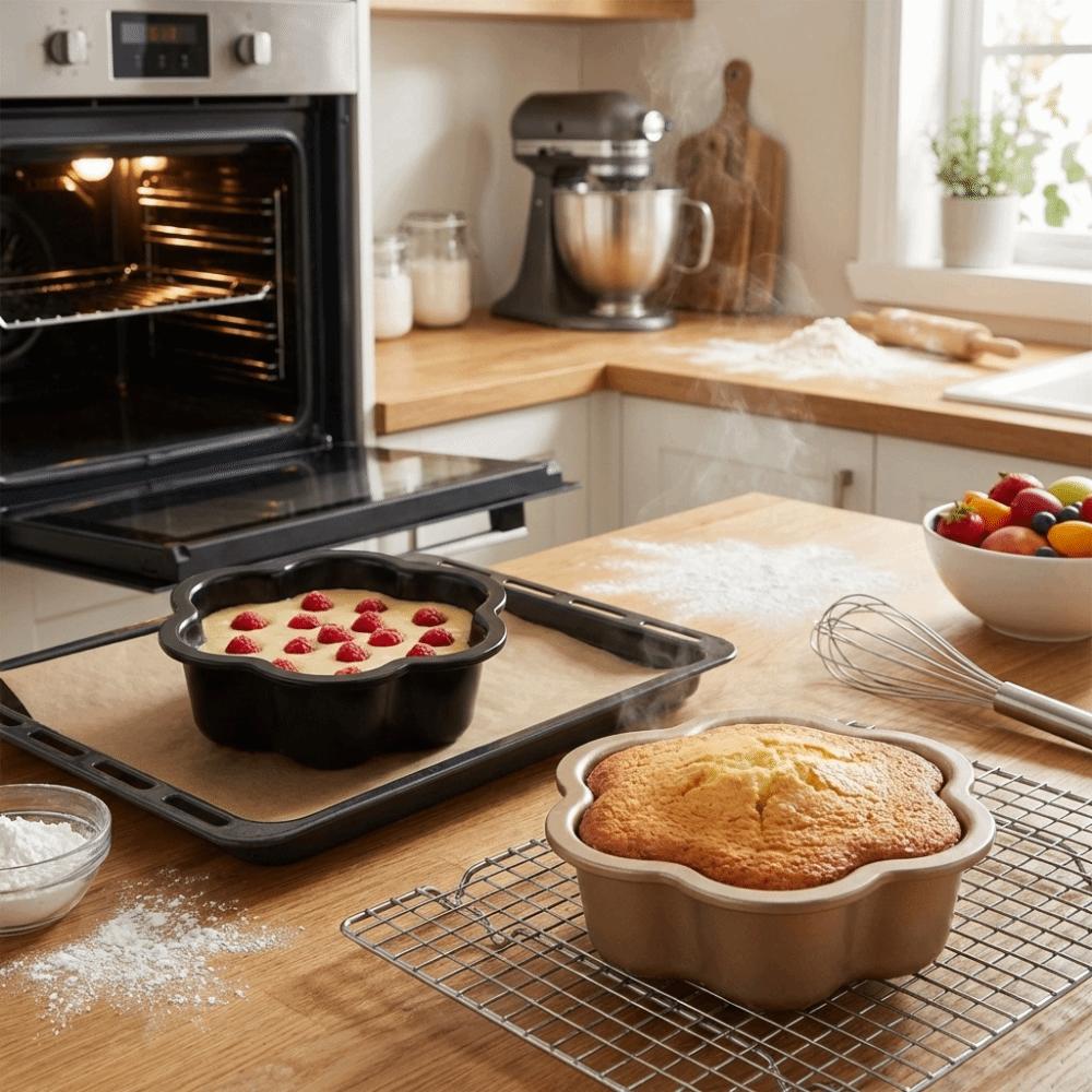 Anti-rust Non-stick Baking Pan Reusable Sponge Cake Mold Durable Baking Tray  Household