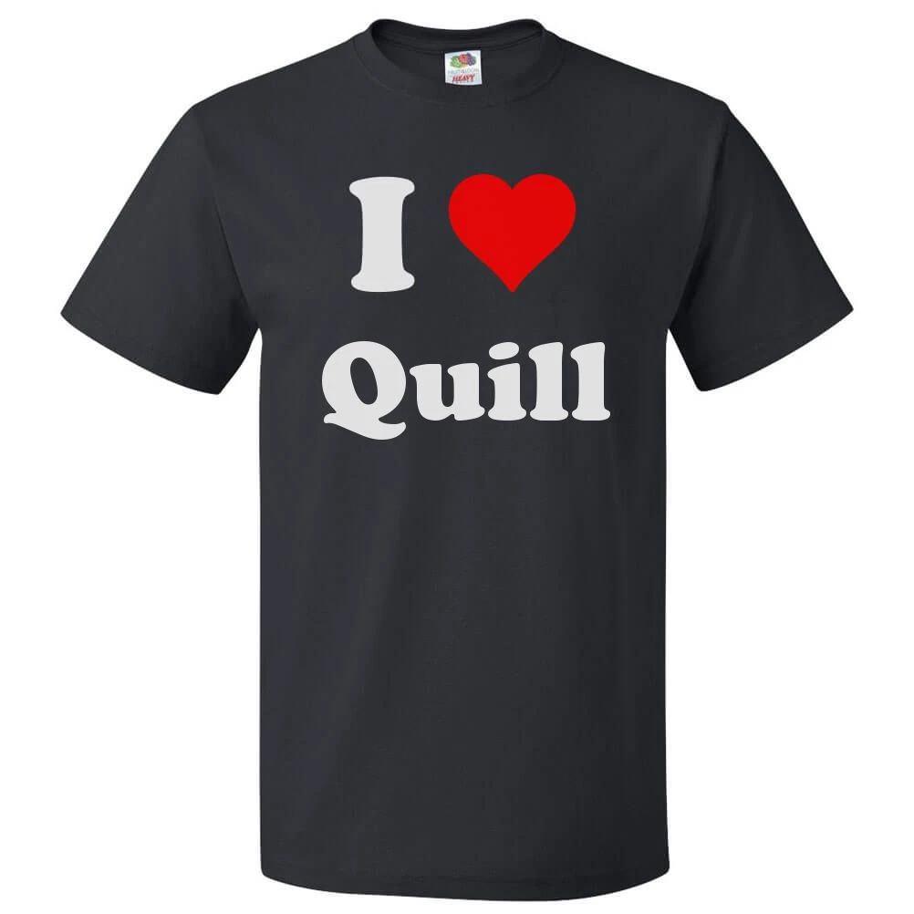 I Love Quill T shirt I Heart Quill Tee L