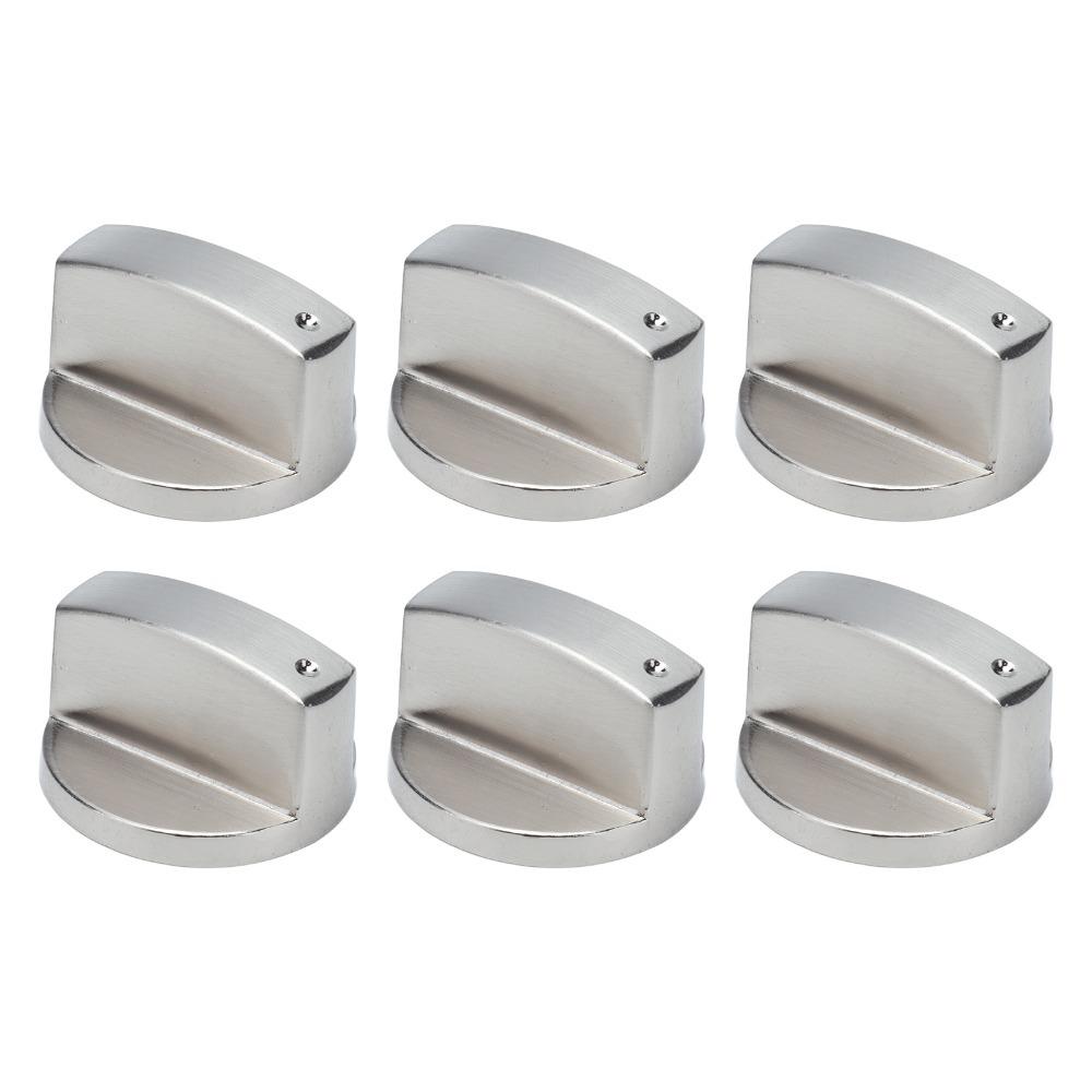 6PCS Round Knob Gas Stove Knobs Central Socket Cooker Control Knobs  Tabletop Stove
