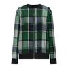 New Autumn Winter Women's Plaid Print Jacket, Long Sleeve Zipped Casual Coat, Loose Fit Outwear for Daily Streetwear