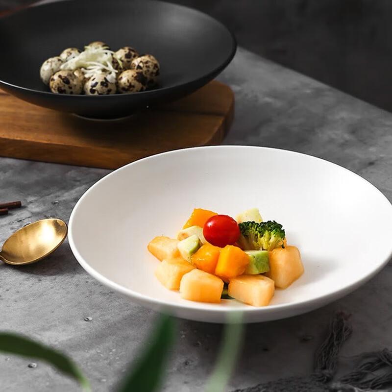 WQ Creative White Ceramic Serving Plate 9-inch