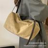 Niche High-end Sense Autumn and Winter Suede To Work Commuter Bag 2025 New Lazy Wind Shoulder Armpit Bag Tote Bag