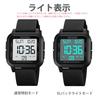 Datirzyx Men's Easy-to-Read Digital Watch with Large Display, Waterproof Sports Watch, Stopwatch, Dual Time, Countdown, Alarm Function, and Japanese I