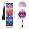5D Diamond Art Bookmarks Mandala Beaded Tassel Bookmark Creative Japandi Design for DIY Hand-painted Projects