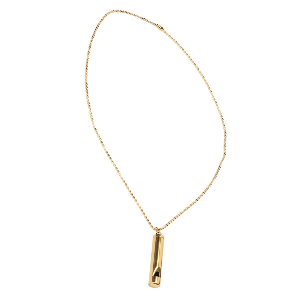 Stress Anxiety Relief Breathing Necklace Stainless Steel Meditation Whistle Necklace for Men Women