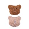 Cartoon Plush Bear Head Brooch – Cute 3D Accessory for Autumn/Winter Clothing and Hats