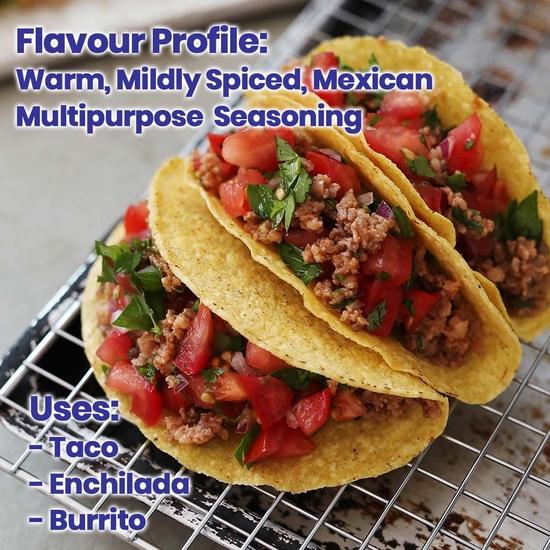 CRISTA Global Multipurpose Seasoning | Taco Seasoning 45 Gms | Za'atar Spice Mix 100 Gms | Harissa Spice Mix 45 Gms | Cajun Seasoning 45 Gms