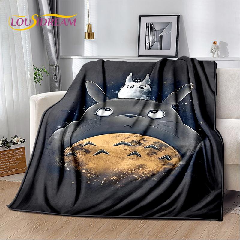 3D Japan Anime T0T0R0 Cartoon Soft Blanket,Soft Throw Blanket for Home Bedroom Bed Sofa Picnic Travel Cover Child Gift