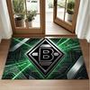 Borussia Mönchengladbach Design Crystal Velvet Rug Soft Decorative Mat for Bedroom Entrance