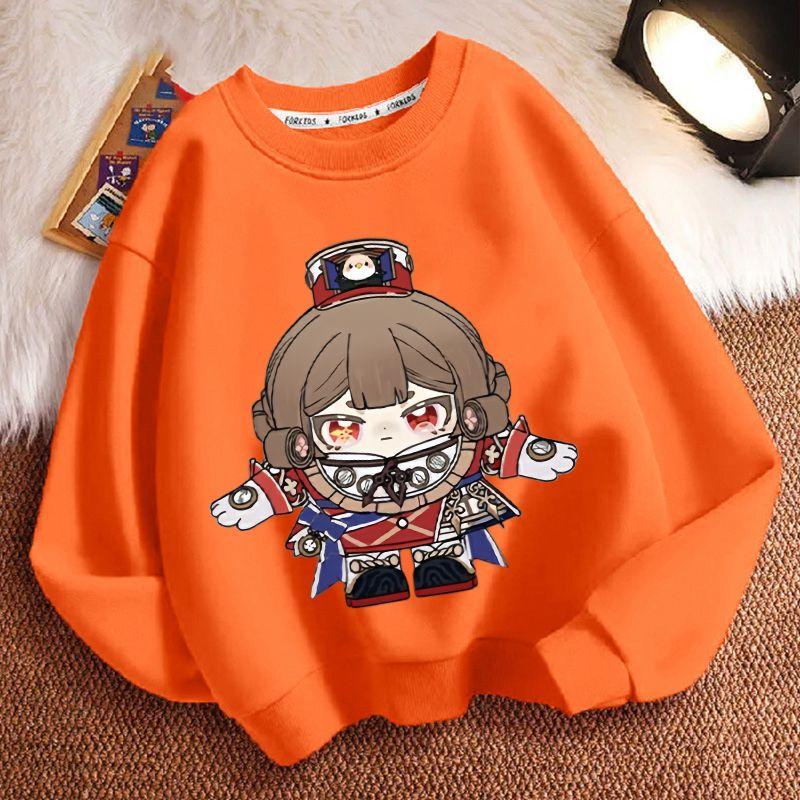 Children's Fashion Egg Boy Party Law Enforcement Judge Round-neck Hoodie Spring and Autumn Boys' and Girls' Long-sleeved Loose Coat