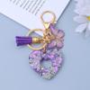 1 stk Nøkkelring Kreativ Sommerfugl Dusk for Lommebok Håndveske Kjærlighetshjerte Bilnøkkel Tilbehør Resin Nøkkelring Krystall