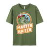 Master Baiter Grey Shirt Graphic Tee Adult High Quality Mens TShirt Punk Style